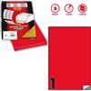 MarkIn Etichetta adesiva C/503 rosso fluo 100fg A4 210x297mm (1et/fg) Markin