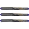 Pilot - Confezione di 3 penne stilografiche V-Pen, colore dell' inchiostro: VIOLA