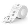 NIIMBOT Etichette rotonde per stampante B21/B1/B3S, adesivi termici da 50 x 50 mm, 1 rotolo da 150 etichette