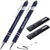 Jolis Papiers Penne personalizzate 2 in 1 con stilo touch - Incisione laser diversa su ogni penna - Chrome o Rose Gold - Astuccio regalo doppio incluso - 2 pezzi