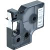 vhbw Cassetta nastro compatibile con 3M PL300, PL100, PL200 etichettatrice 5,5m x 9 mm nero su bianco, vinile