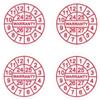 STICKERSLAB GHIRARDI StickersLab - 100 pezzi Etichette bollini adesivi antieffrazione antimanomissione antirimozione 15mm
