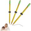 Generico 3PCS Matite Fidget ADHD Con Filettatura Filettata, Matita Filettata, filettata con bulloni, matitas Strumento Sensoriale Silenzioso E Antistress, matita in legno per bambini e adulti