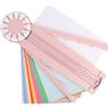 Wscwl Taglierina per carta, 12 in 1, con guida per linee di taglio e righello laterale, multifunzione, per scrapbooking, cartone