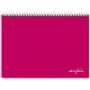 edlui CAMPUS FLAT CHERRY - Planner settimanale 30x21 - agenda planner da tavolo perpetua con spirale metallica