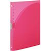 Kokuyo Campus Adapt - Raccoglitore sottile, formato A4, 30 anelli, colore: Rosa