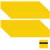 M METERXITY 12-Pack Materiali Per Incisione 10x2 Pollici Giallo/Nero | 1.3 Mm Di Spessore, Per Cartelli Casa/Conferenza/Hotel/DIY Incisione, Fogli In Plastica ABS, A Doppio Colore