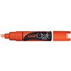 Uni-Ball - Pennarello per vetri e gesso UNI CHALK PWE-8K Arancione neon | Pennarelli fluorescenti con punta a cuneo da 8 mm per finestre, lavagne e specchi