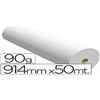 OFITURIA Apli 016098 - Confezione da 1 bobina di carta CAD a getto d'inchiostro, 914 mm x 50 m, 90 g