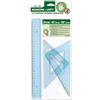 Agendepoint.it - Set squadre per MANCINI - 2 squadre 45°/20 cm - 60°/20 cm - 1 riga 30 cm