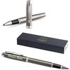 Parker Penna roller IM Core con incisione | penna premium | confezione regalo | mina nera | regalo personalizzato | nome | compleanno (Dark Espresso C.C.)