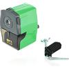 office box Temperamatite da tavolo - rif. 0145- Sistema di fissaggio incluso, manovella silenziosa, meccanismo metallico con sistema auto-stop, base antiscivolo e cassetto dei rifiuti prodotto da SDI. (Verde)