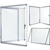 KARAT Vetrina per interni Premium, 6 fogli A4, 70 x 67 cm | Lavagna magnetica scrivibile, porta in acrilico con serratura e cornice in alluminio, magneti e 2 chiavi incluse