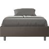 Bonussi Letto Matrimoniale Large Sommier 180x200 cm con Rete Azelia Cappuccino