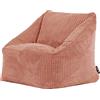 icon Natalia Pouf Bambini, Verde Salvia, Velluto a Coste, Pouf Poltrona, Poltrona Sacco con Riempimento Incluso, Sedia Bambini, Mobili Camera da Letto