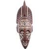 Coco Papaya - Maschera Batik africano in legno, 30 cm, fabbricazione artigianale