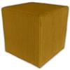 Best For Home | Sgabello cubo Pouf | Pouf Pouf giallo senape | Pouf in velluto per soggiorno, camera da letto e corridoio | Imbottitura pouf | pouf imbottito o cubo per divano o poltrona
