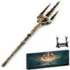Wonsunte Elden Rings Mohgwyn's Sacred Spear Modello - Replica Del Gioco Da 30 cm/11,8 pollici Con Espositore E Scatola Statuette in Metallo Decorazione Da Scrivania Regalo Per Giocatori