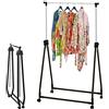 BAKAJI Appendiabiti da Terra Stand Pieghevole 170 x 90 cm Attaccapanni Appendino da Ingresso Arredo Casa