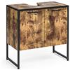 Vicco Mobile sottolavabo per bagno Fyrk, Legno antico, 60 x 60 cm, con intaglio per sifone per il montaggio sotto il lavandino