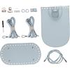 Abaodam Kit Zaino Fai per Principianti, Accessori Blu in PU | Attività Creative e Interazione Genitore-figlio, Stile Fashion, Adatto a Professionisti e Principianti