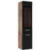Badplaats B.V. Rio 131 cm rovere castagno nero mobile bagno mobile bagno