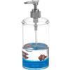 Gedy Dosasapone Liquido da appoggio Trasparente con Decoro Acqua h 184 mm