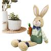 Shenrongtong Coniglietto Peluche Pasquale Con Gambe Lunghe, Figura Coniglietto Piedi, Decorazione Rustica Primaverile Per Bambole Morbide, Ornamento Esposizione Per Animali Di Per Scaffale Da Scrivania
