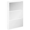 vidaXL Scarpiera con 3 Ripiani e Specchio Bianco 63x17x102,5 cm