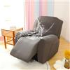 Morbuy Copripoltrona Relax Reclinabile Elasticizzato con Tasca, 1/2/3 Posti Fodera per Poltrona Universale 1 Posto, Lavabile Coprisedile Fodere per Poltrona Relax (Grigio,1 Posto)