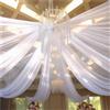 Mateju Tende da Soffitto per Matrimoni, Tessuto Drappeggiato per Arco Nozze, Decorazioni Matrimonio Mantovana Tenda in Chiffon, per Feste, Cerimonie, Palcoscenico, Interni (Bianco,150x300cm)