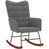 vidaXL Sedia da Pranzo Grigio Scuro in Velluto, sedia, sedia da salotto, sedia relax, sedia a sdraio, posti a sedere lounge, dondolo, sedia in velluto