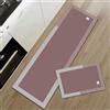 Hixingo Tappeto Cucina in Diatomite, Trifoglio Quattro Passatoia Cucina Antiscivolo Lavabile Tappeti da Cucina, Tappeto da Cucina Tappeto da Bagno Tappetino per Doccia (Rosa Scuro,40x120cm)