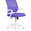 SAMIRA Sedia da ufficio ergonomica girevole - Happy (Viola)