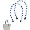 Generico 2 Pezzi Sostituzione Manici per Borsa da Spiaggia, per Classic O Bag Manici Lunghi Ricambio Maniglia Corda, Manici per Borse Uncinetto, per Manici Borsa O Bag Accessori 65 cm (Colore misto A)