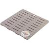 Inbagno Pedana per Doccia Colore Tortora 55 x 55 h.2 cm in Plastica con Gommini Antiscivolo