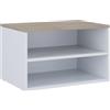 Vicco Cassettiera Betti, Bianco/Sonoma, 60 x 36 cm con 2 scomparti, adatto per la conservazione in soggiorno o in camera da letto