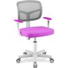 LIFEZEAL Sedia Scrivania Bambini 3 Anni+, Altezza Regolabile (Viola) | Sedia Girevole Ergonomico con Braccioli, Schienale e Sediolina Imbottita, per Bambini da Cameretta, Max 150 kg