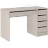 Vente-unique - Scrivania con 5 cassetti - Beige - JENEMI - con Conservazione