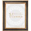 BIRAPA Cornice portafoto oro Vienna 25 x 30 cm - Cornice portafoto vintage in nero oro, cornice in legno con cornice decorativa per interni ed esterni, cornice in legno