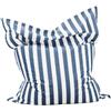 SXBCyan Fodera Pouf da Esterno (senza imbottitura) Sqaure pouf poltrona sacco Galleggiante For Piscina - Grande Comoda Interni Ed Esterni Cuscino(Dust blue-stripe)