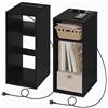 WOLTU Set di 2 Comodino con Prese e Porte USB, in Legno, 25x30x60 cm