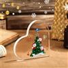 lorajewel Decorazioni Natalizie Personalizzate Targa in Acrilico con 1-8 Nomi Regali di Natale per Mamma papà Figlia Figlio Nonna Amici (A-3 Nome)