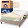 Dinaflex Materasso SOTTOCOSTO 135x200x17 Memory Marte Aloe Vera SFODERABILE Due Strati Ortopedico E Anallergico, Fodera in Aloe Vera Liscia, SPEDIZIONE Gratuita. Made in Germany