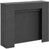 BS COM Consolle allungabile 90x25/211 cm Kivra Antracite Spatolato