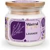 Mistral des Sens Candela profumata artigianale lavanda 40 ore 150ml