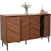 Mendler Credenza HWC-M50, Mobile cassettiera credenza Alta, Legno massello di Mango 94x151x40cm - Marrone