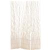 DESIGN DELIGHTS Bello PARAVENTO Wave 3 | 170x120 cm (HxP), Parete divisoria in Vimini | 3 Parti, Schermo, divisorio per Stanza di derivazione, salici Divisorio | Colore: Sbiancato