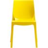 UP ON SEDIA ICE GIALLO BRILLANTE IMPILABILE