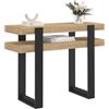 IDMarket - Consolle doppia PHOENIX in legno e nero